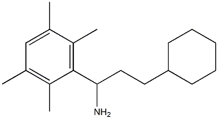 3-cyclohexyl-1-(2,3,5,6-tetramethylphenyl)propan-1-amine Struktur