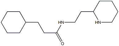 3-cyclohexyl-N-[2-(piperidin-2-yl)ethyl]propanamide Struktur