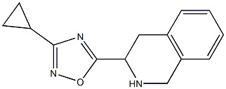 3-cyclopropyl-5-(1,2,3,4-tetrahydroisoquinolin-3-yl)-1,2,4-oxadiazole Struktur