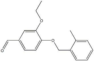 3-ethoxy-4-[(2-methylphenyl)methoxy]benzaldehyde Struktur