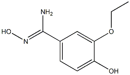 3-ethoxy-N',4-dihydroxybenzenecarboximidamide Struktur