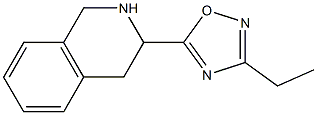 3-ethyl-5-(1,2,3,4-tetrahydroisoquinolin-3-yl)-1,2,4-oxadiazole Struktur