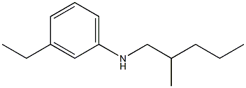 3-ethyl-N-(2-methylpentyl)aniline Struktur