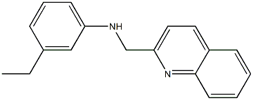 3-ethyl-N-(quinolin-2-ylmethyl)aniline Struktur