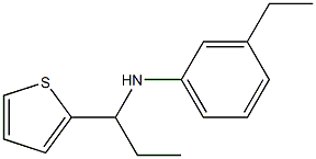 3-ethyl-N-[1-(thiophen-2-yl)propyl]aniline Struktur