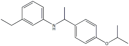 3-ethyl-N-{1-[4-(propan-2-yloxy)phenyl]ethyl}aniline Struktur