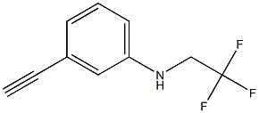 3-ethynyl-N-(2,2,2-trifluoroethyl)aniline Struktur