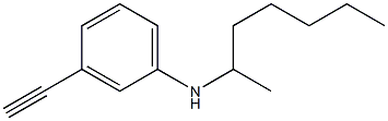 3-ethynyl-N-(heptan-2-yl)aniline Struktur