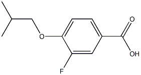 3-fluoro-4-(2-methylpropoxy)benzoic acid Struktur