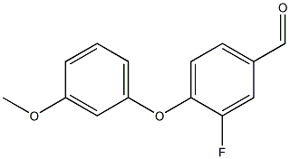 3-fluoro-4-(3-methoxyphenoxy)benzaldehyde Struktur