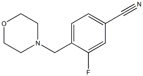 3-fluoro-4-(morpholin-4-ylmethyl)benzonitrile Struktur