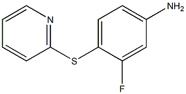 3-fluoro-4-(pyridin-2-ylsulfanyl)aniline Struktur