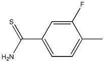 3-fluoro-4-methylbenzenecarbothioamide Struktur