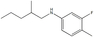 3-fluoro-4-methyl-N-(2-methylpentyl)aniline Struktur