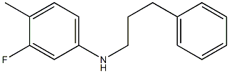 3-fluoro-4-methyl-N-(3-phenylpropyl)aniline Struktur