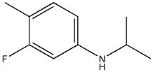 3-fluoro-4-methyl-N-(propan-2-yl)aniline Struktur