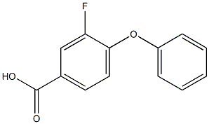 3-fluoro-4-phenoxybenzoic acid Struktur