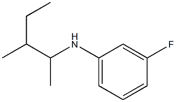 3-fluoro-N-(3-methylpentan-2-yl)aniline Struktur