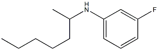 3-fluoro-N-(heptan-2-yl)aniline Struktur