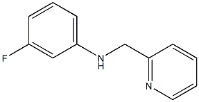 3-fluoro-N-(pyridin-2-ylmethyl)aniline Struktur