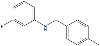 3-fluoro-N-[(4-methylphenyl)methyl]aniline Struktur