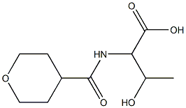 3-hydroxy-2-(oxan-4-ylformamido)butanoic acid Struktur