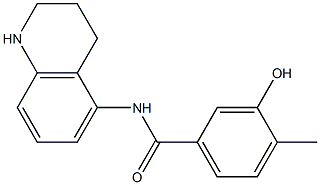 3-hydroxy-4-methyl-N-(1,2,3,4-tetrahydroquinolin-5-yl)benzamide Struktur