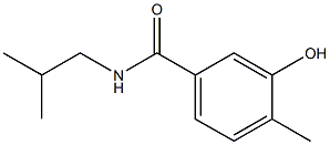 3-hydroxy-4-methyl-N-(2-methylpropyl)benzamide Struktur