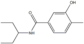 3-hydroxy-4-methyl-N-(pentan-3-yl)benzamide Struktur