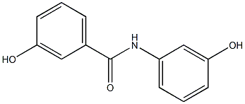 3-hydroxy-N-(3-hydroxyphenyl)benzamide Struktur