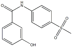 3-hydroxy-N-(4-methanesulfonylphenyl)benzamide Struktur