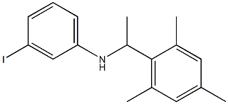 3-iodo-N-[1-(2,4,6-trimethylphenyl)ethyl]aniline Struktur