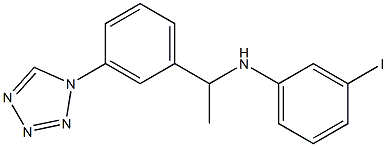 3-iodo-N-{1-[3-(1H-1,2,3,4-tetrazol-1-yl)phenyl]ethyl}aniline Struktur