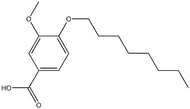 3-methoxy-4-(octyloxy)benzoic acid Struktur