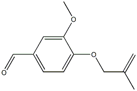 3-methoxy-4-[(2-methylprop-2-enyl)oxy]benzaldehyde Struktur