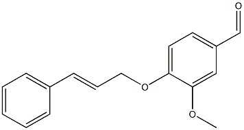 3-methoxy-4-[(3-phenylprop-2-en-1-yl)oxy]benzaldehyde Struktur