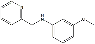 3-methoxy-N-[1-(pyridin-2-yl)ethyl]aniline Struktur