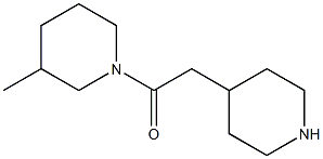 3-methyl-1-(piperidin-4-ylacetyl)piperidine Struktur