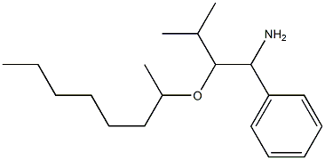 3-methyl-2-(octan-2-yloxy)-1-phenylbutan-1-amine Struktur