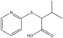 3-methyl-2-(pyridin-2-ylsulfanyl)butanoic acid Struktur