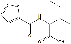 3-methyl-2-[(thien-2-ylcarbonyl)amino]pentanoic acid Struktur