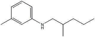 3-methyl-N-(2-methylpentyl)aniline Struktur