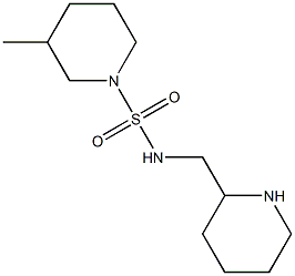 3-methyl-N-(piperidin-2-ylmethyl)piperidine-1-sulfonamide Struktur