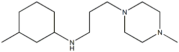 3-methyl-N-[3-(4-methylpiperazin-1-yl)propyl]cyclohexan-1-amine Struktur