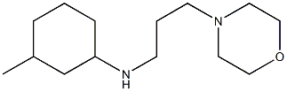 3-methyl-N-[3-(morpholin-4-yl)propyl]cyclohexan-1-amine Struktur