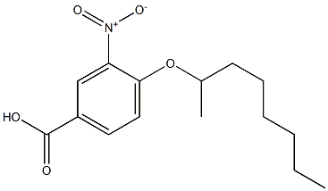 3-nitro-4-(octan-2-yloxy)benzoic acid Struktur