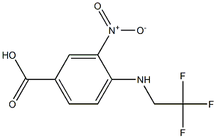 3-nitro-4-[(2,2,2-trifluoroethyl)amino]benzoic acid Struktur