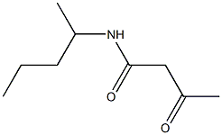 3-oxo-N-(pentan-2-yl)butanamide Struktur