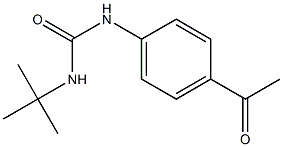 3-tert-butyl-1-(4-acetylphenyl)urea Struktur