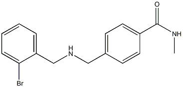 4-({[(2-bromophenyl)methyl]amino}methyl)-N-methylbenzamide Struktur